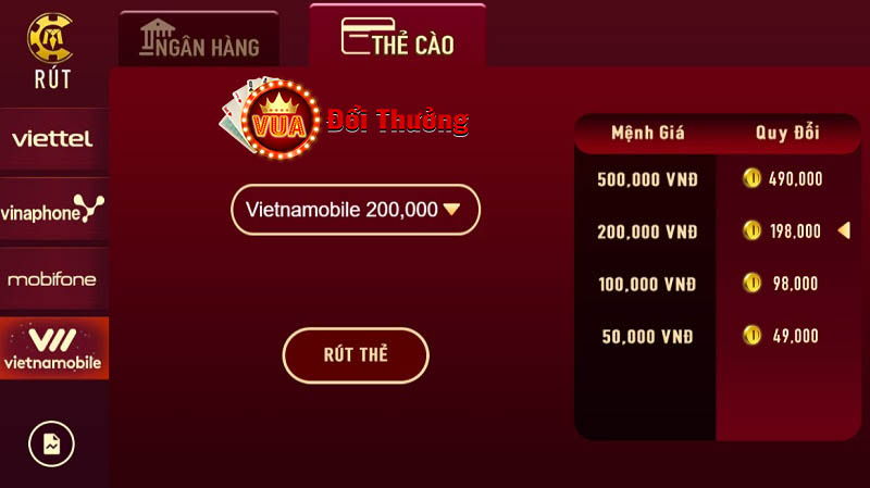 Hướng dẫn rút tiền Man Club