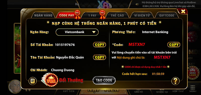 x8 club nap tien