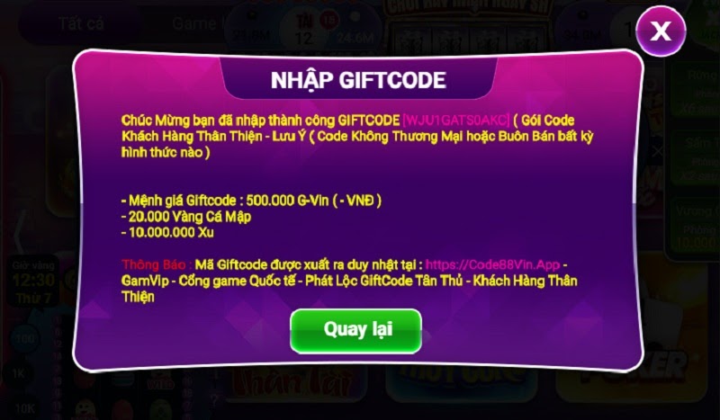 Hướng dẫn nhận giftcode G88