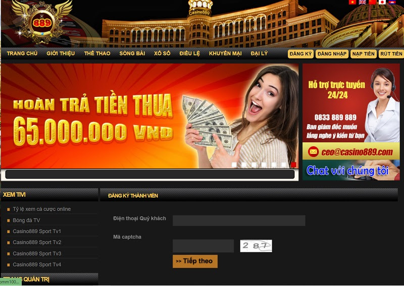 Hướng dẫn đăng ký tài khoản chơi game tại nhà cái lô đề Casino889