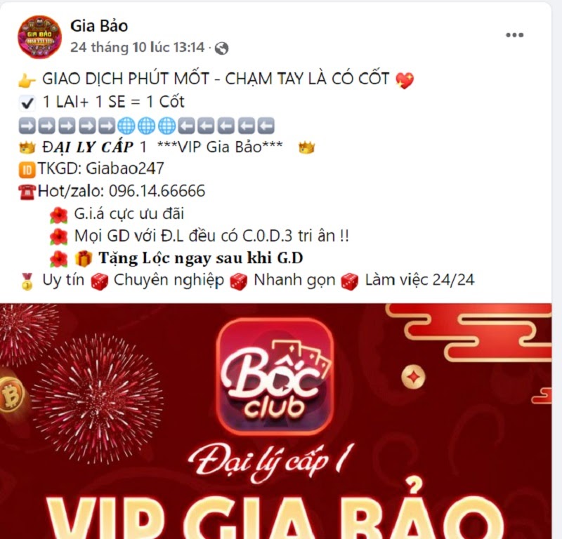 Cách nhận giftcode tại cổng game Boc Club