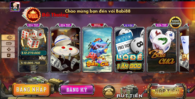 Babi88 giao diện