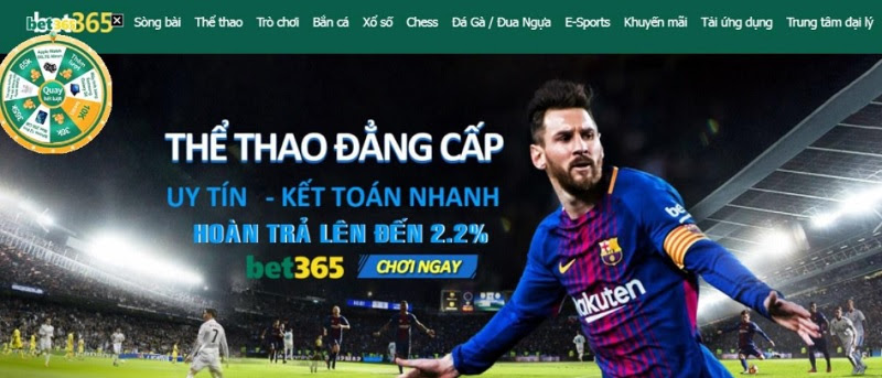 Cá cược đẳng cấp, uy tín, siêu lời từ Bet365