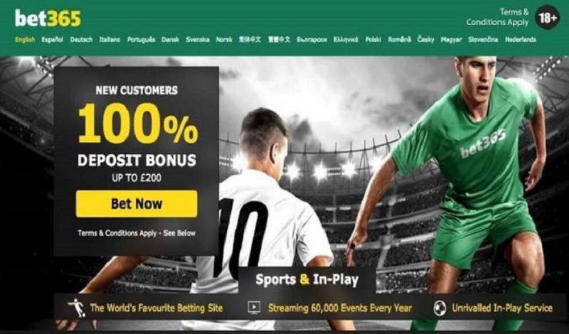 Khuyến mãi 100% khi cược gộp bóng đá tại Bet365