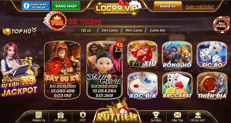 Loc99 vip giao diện